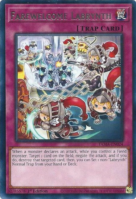 Image for Farewelcome Labrynth (Tactical Masters) (TAMA-EN024) - YuGiOh