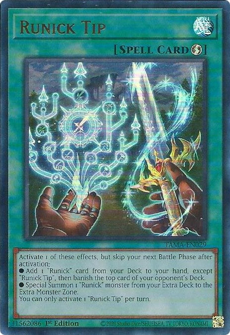 Image for Runick Tip (Tactical Masters) (TAMA-EN029) - YuGiOh