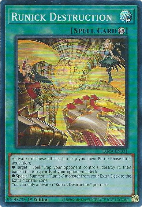 Image for Runick Destruction (Tactical Masters) (TAMA-EN031) - YuGiOh