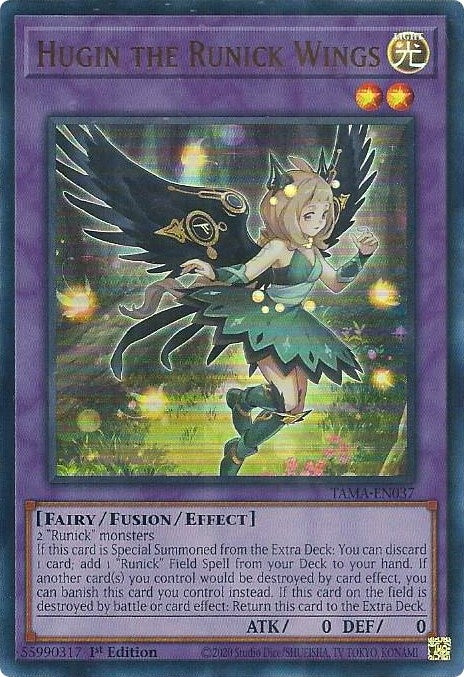Image for Hugin the Runick Wings (Tactical Masters) (TAMA-EN037) - YuGiOh