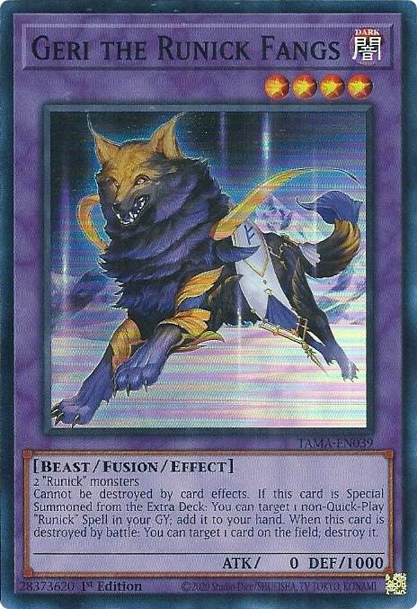 Image for Geri the Runick Fangs (Tactical Masters) (TAMA-EN039) - YuGiOh