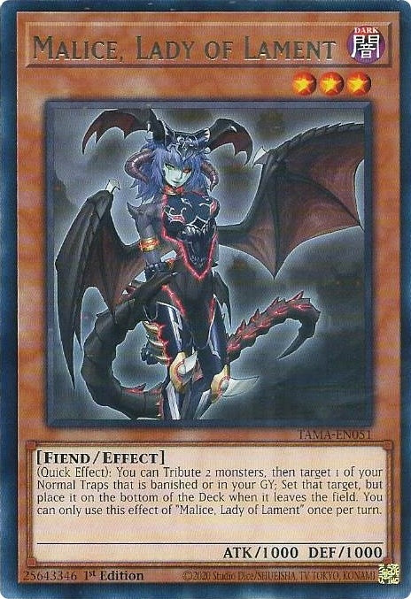 Image for Malice, Lady of Lament (Tactical Masters) (TAMA-EN051) - YuGiOh