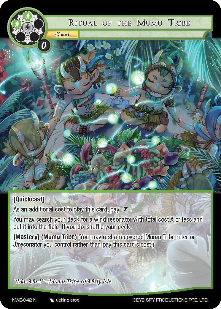 Image for Ritual of the Mumu Tribe (A New World Emerges) (NWE-042 N) - Force of Will