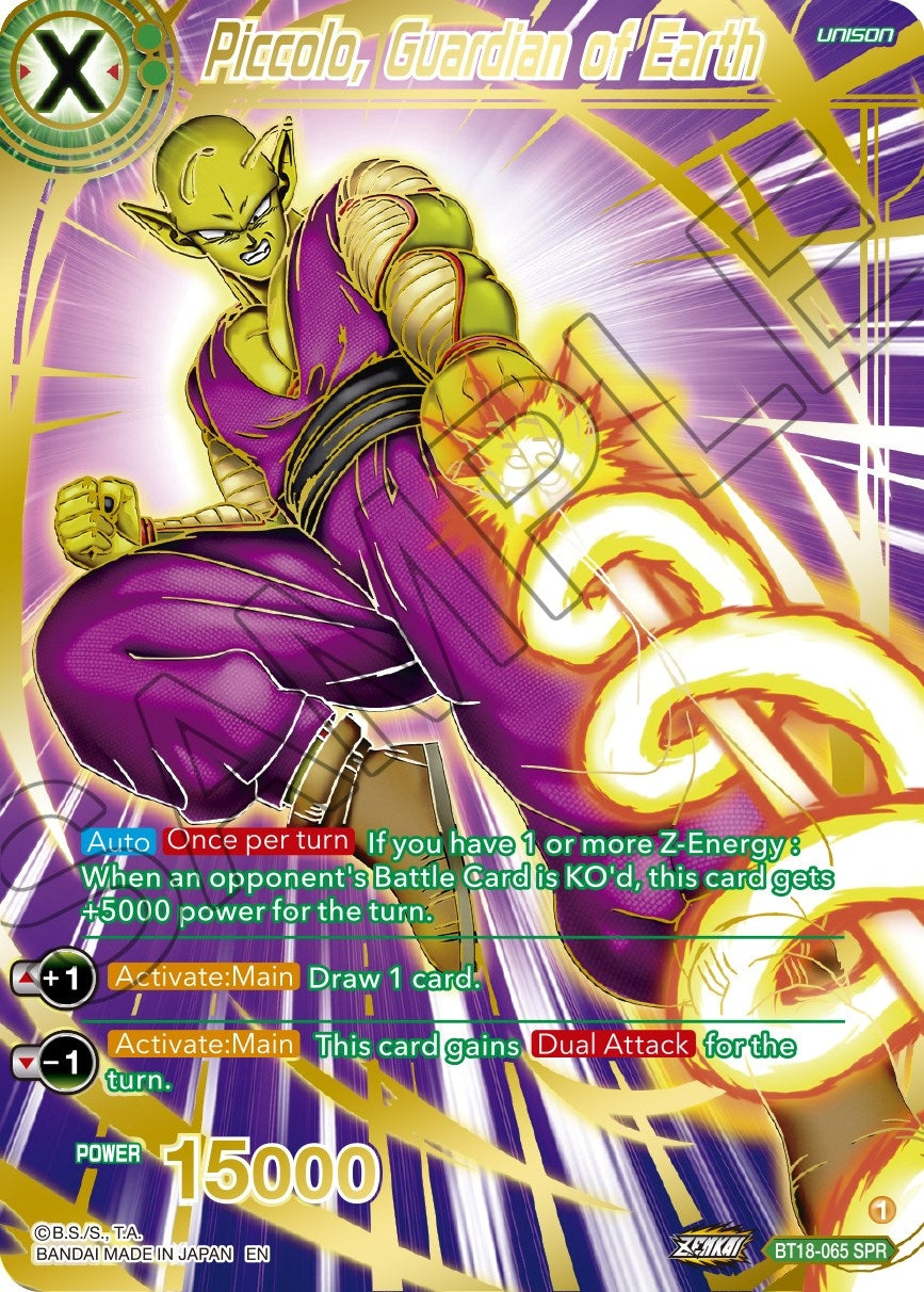 Image for Piccolo, Guardian of Earth (SPR) (Dawn of the Z-Legends) (BT18-065) - Dragon Ball Super: Masters