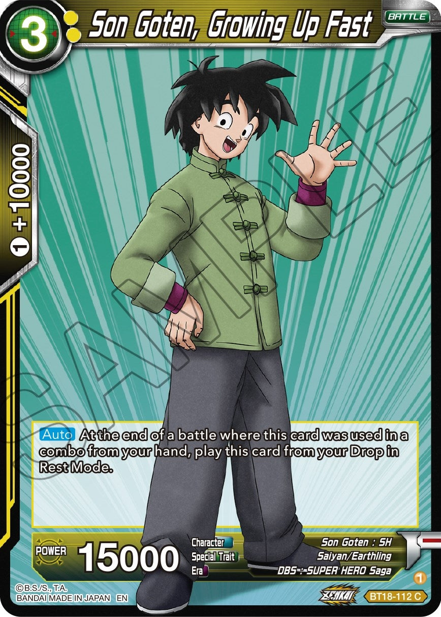 Image for Son Goten, Growing Up Fast (Dawn of the Z-Legends) (BT18-112) - Dragon Ball Super: Masters