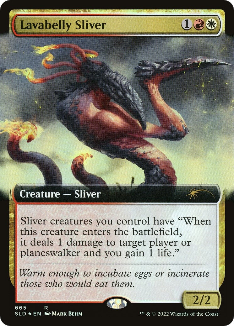Image for Lavabelly Sliver (Extended Art) (Secret Lair Drop Series) (665) - Magic: The Gathering