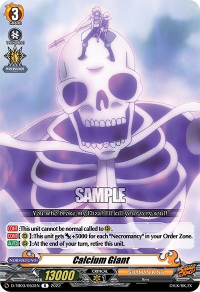 Image for Calcium Giant (D-TB03: Shaman King) (D-TB03/053EN) - Cardfight Vanguard