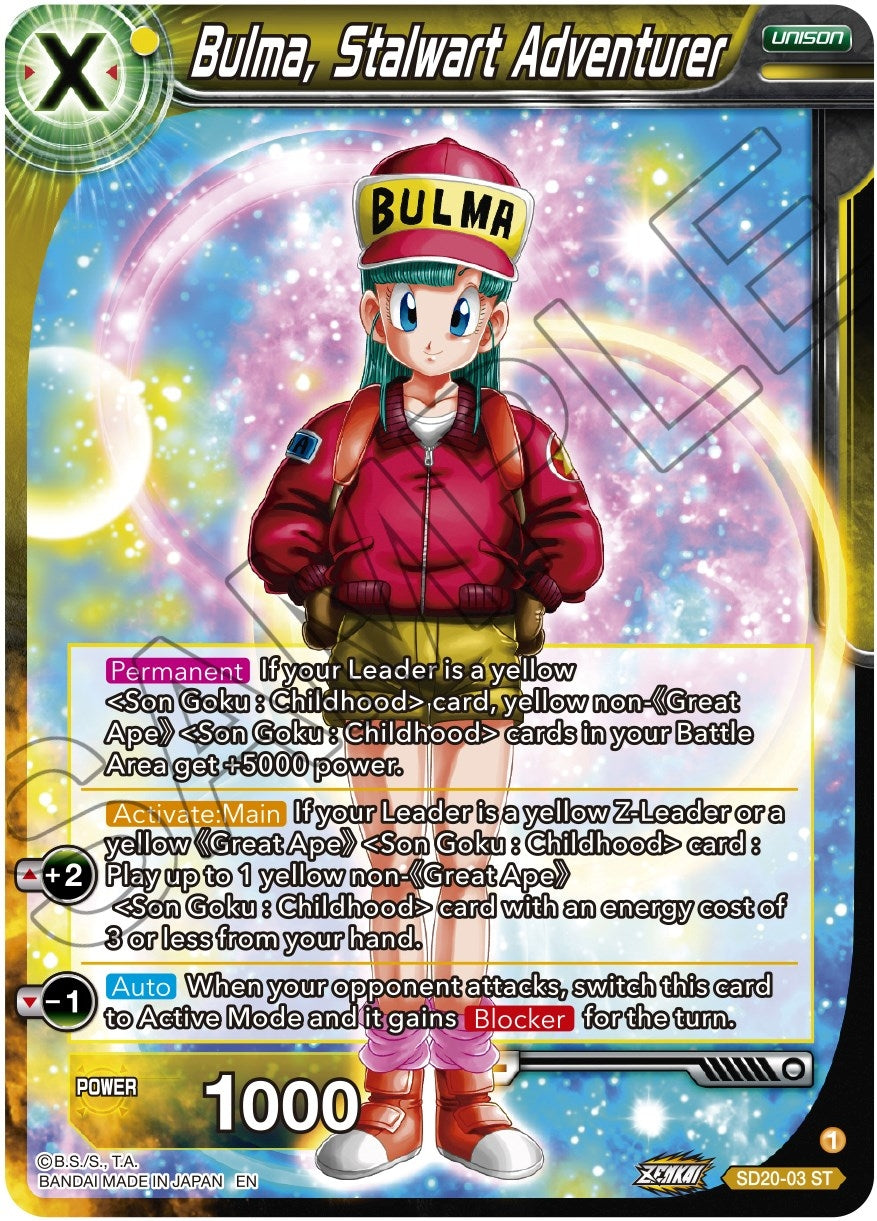 Image for Bulma, Stalwart Adventurer (Dawn of the Z-Legends) (SD20-03) - Dragon Ball Super: Masters