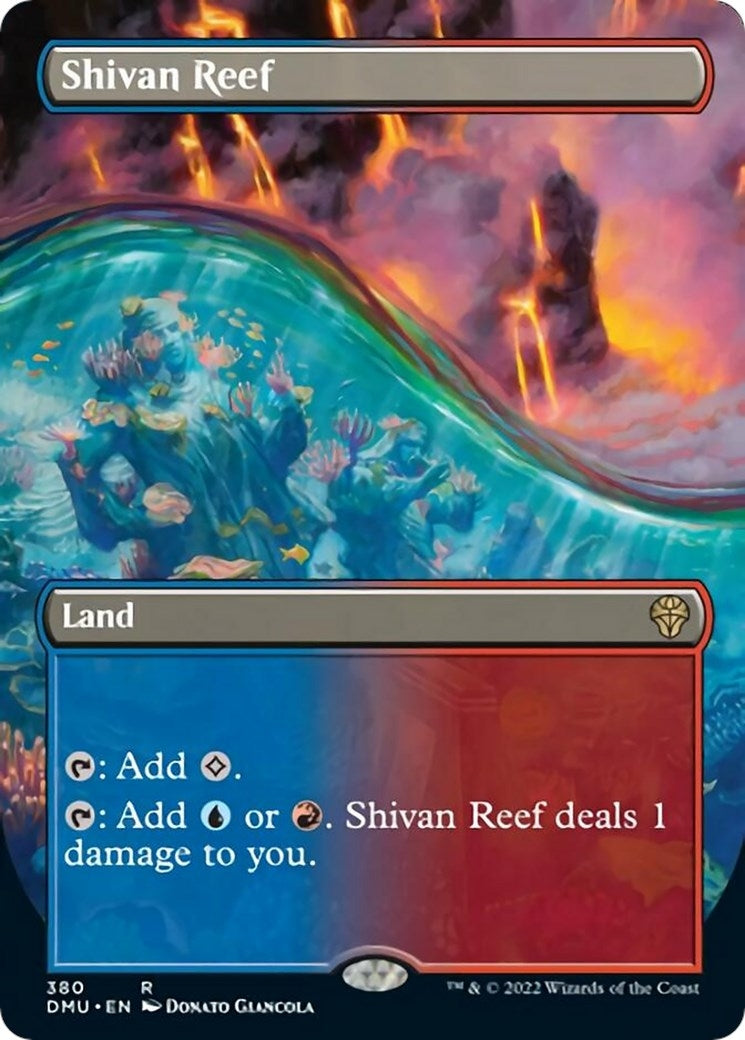 Image for Shivan Reef (Borderless) (Dominaria United) (380) - Magic: The Gathering