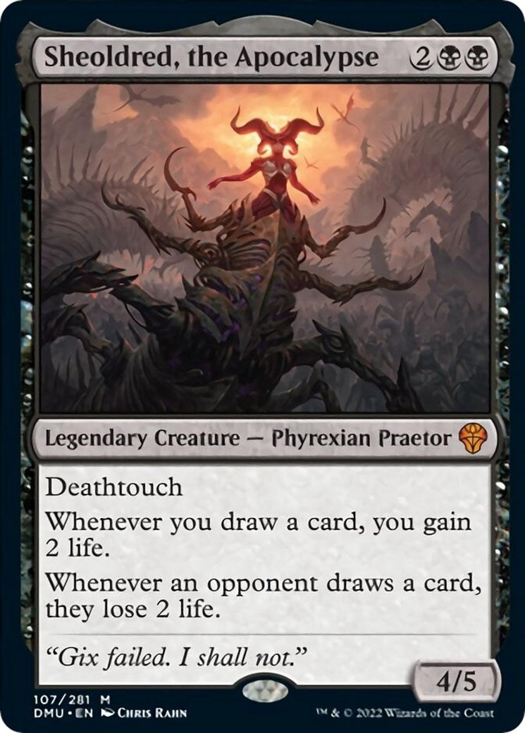 Image for Sheoldred, the Apocalypse (Dominaria United) (107) - Magic: The Gathering