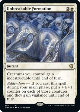Image for Unbreakable Formation (Commander: Dominaria United) (106) - Magic: The Gathering