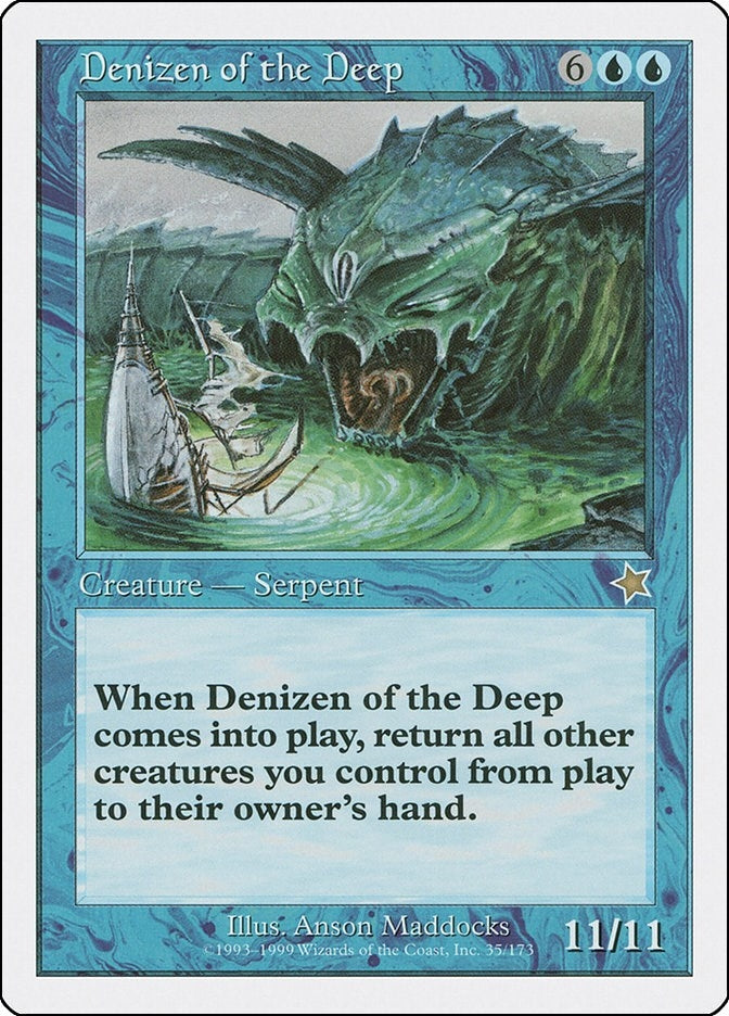 Image for Denizen of the Deep (Starter 1999) (35) - Magic: The Gathering