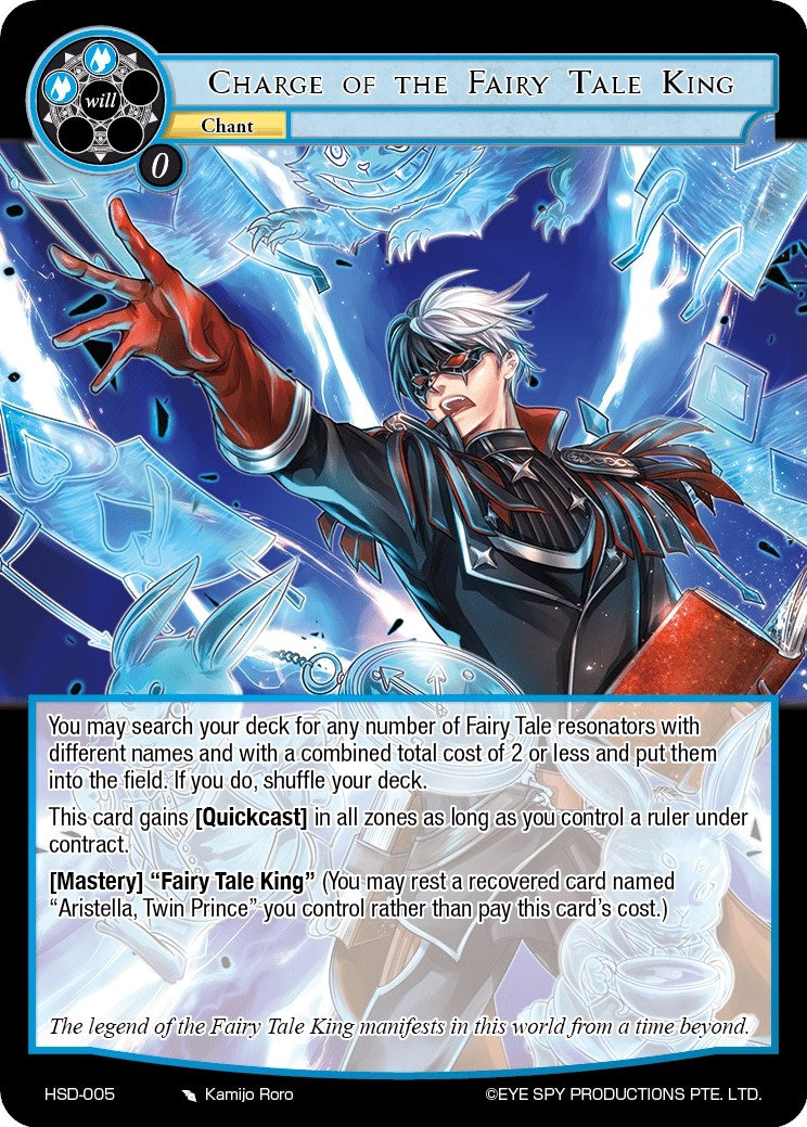 Image for Charge of the Fairy Tale King (Hero Cluster Starter Decks) (HSD-005) - Force of Will