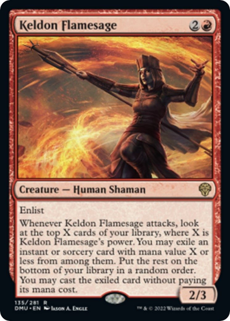 Image for Keldon Flamesage (Dominaria United) (135) - Magic: The Gathering
