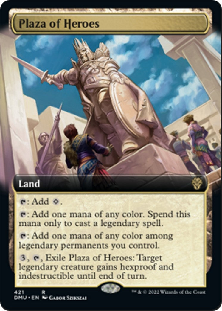Image for Plaza of Heroes (Extended Art) (Dominaria United) (421) - Magic: The Gathering