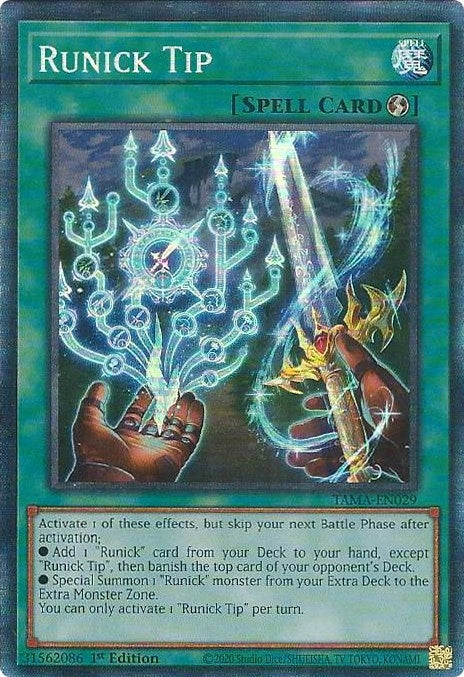 Image for Runick Tip (CR) (Tactical Masters) (TAMA-EN029) - YuGiOh