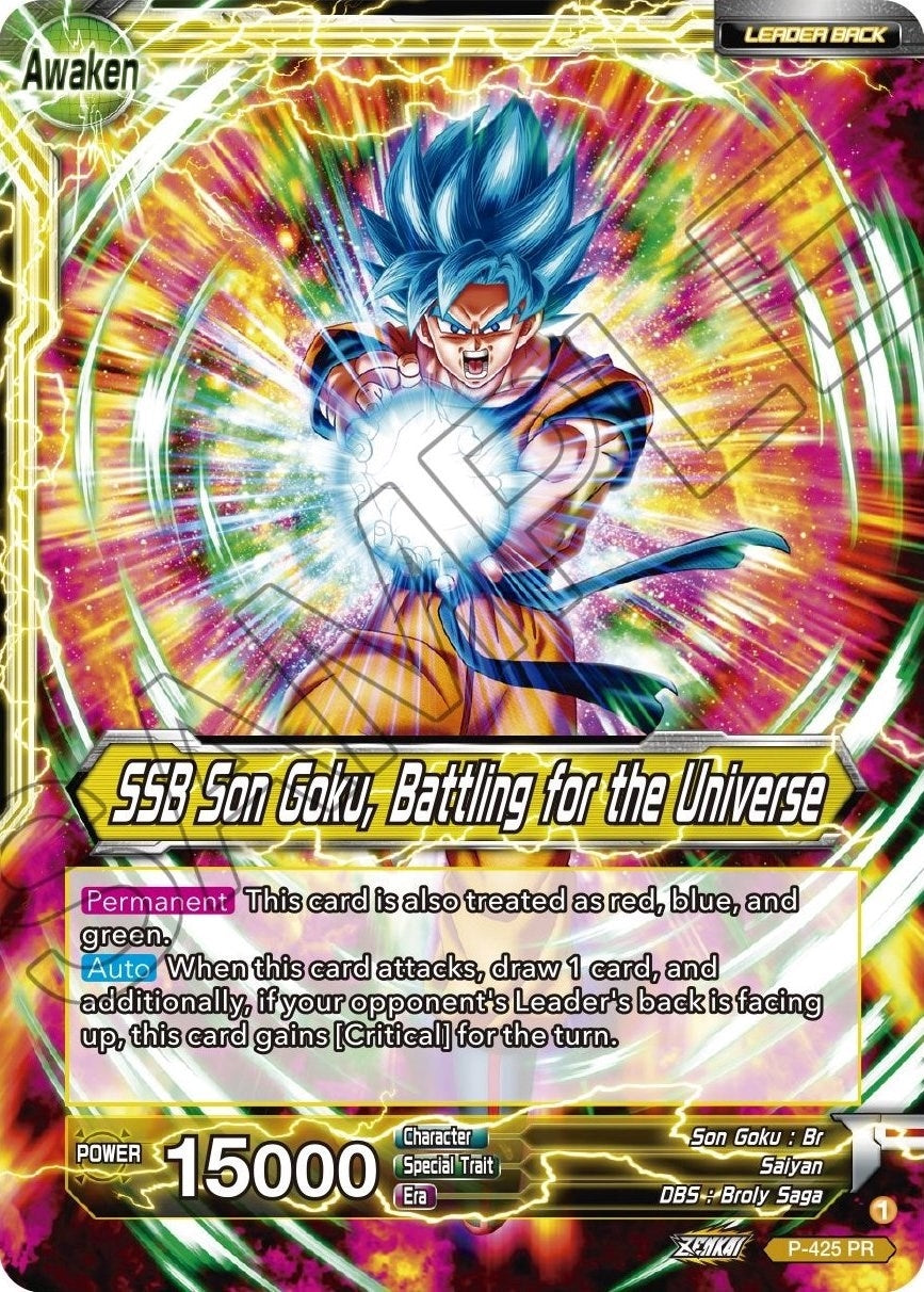 Image for Son Goku // SSB Son Goku, Battling for the Universe (Promotion Cards) (P-425) - Dragon Ball Super: Masters