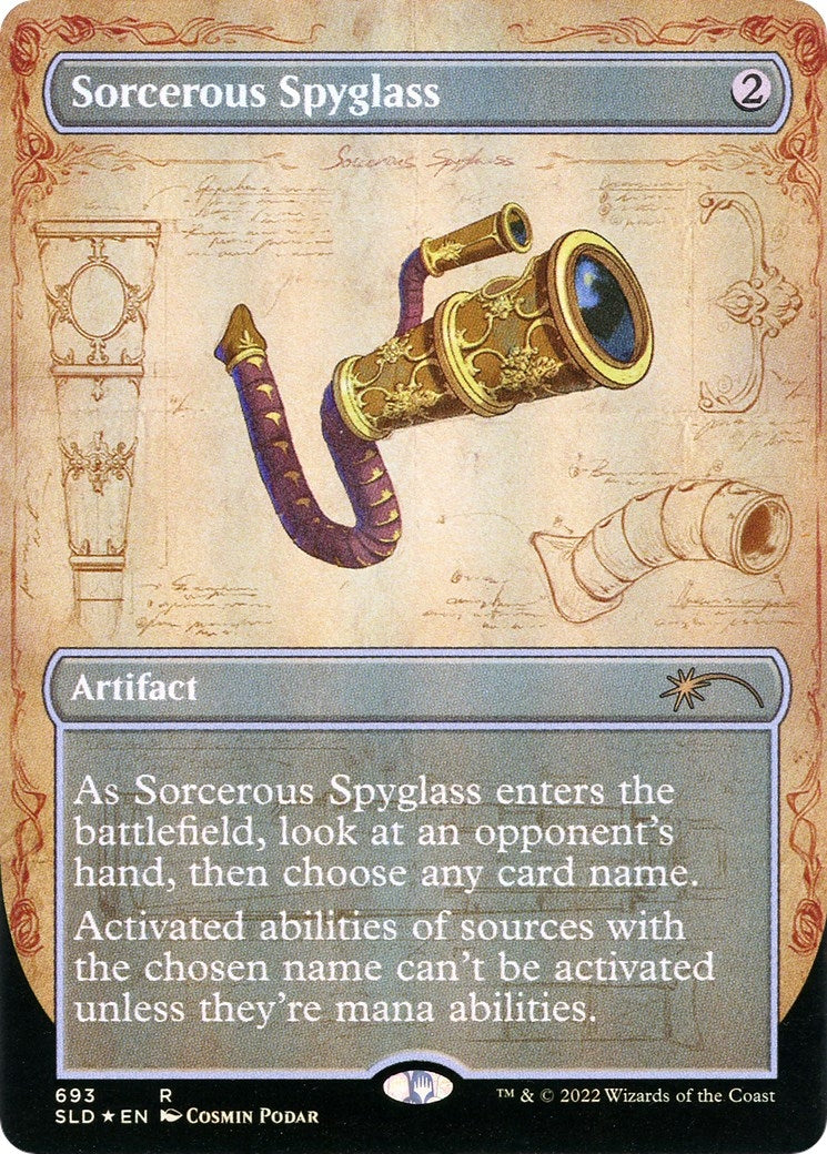 Image for Sorcerous Spyglass (Borderless) (Secret Lair Drop Series) (693) - Magic: The Gathering
