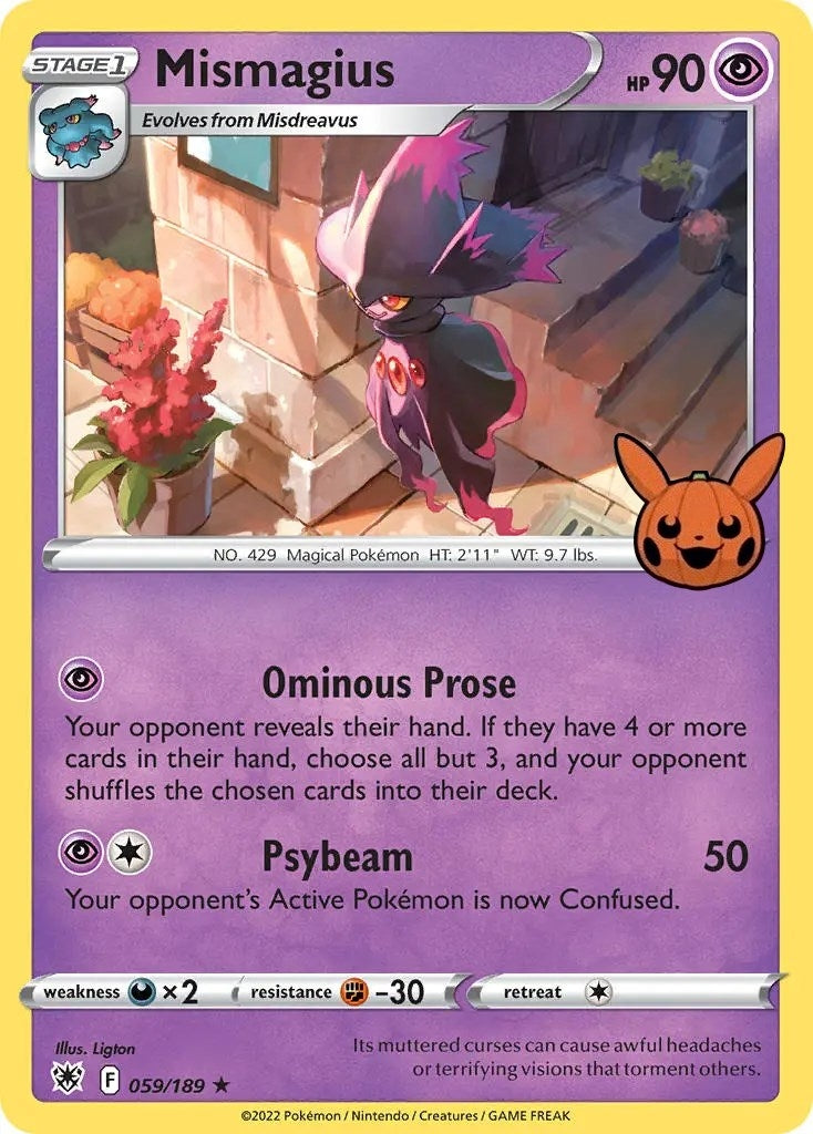 Image for Mismagius (Trick or Trade BOOster Bundle) (059/189) - Pokemon