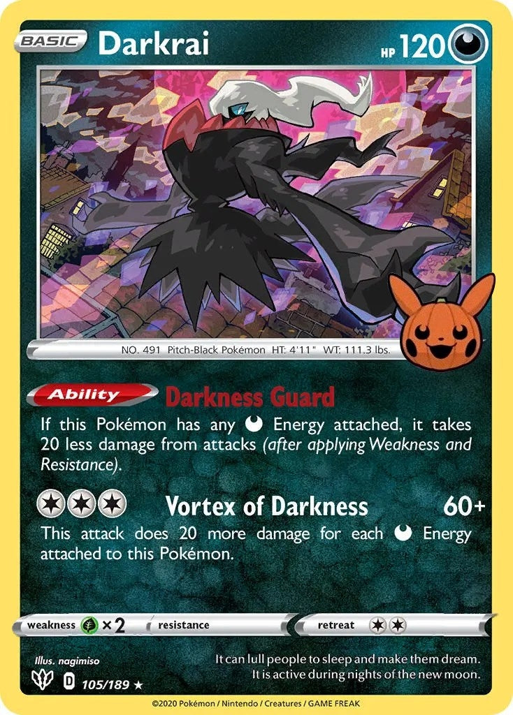 Image for Darkrai (Trick or Trade BOOster Bundle) (105/189) - Pokemon
