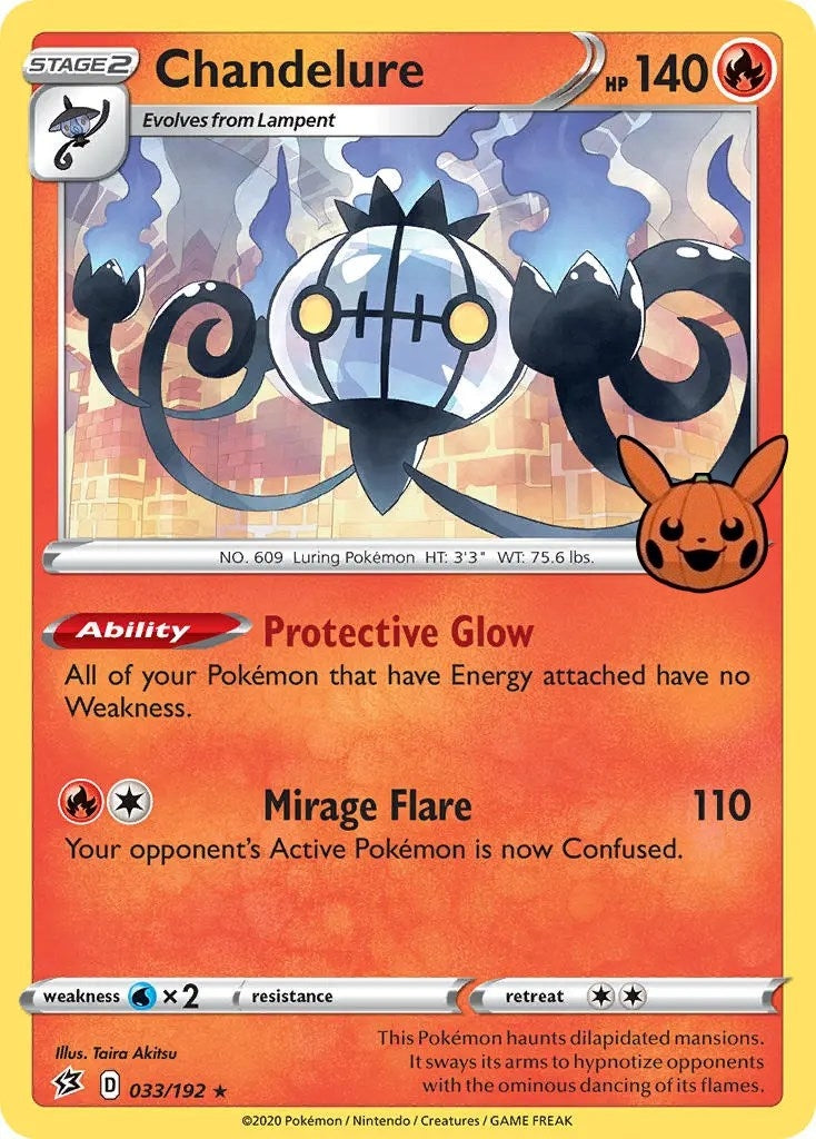 Image for Chandelure (Trick or Trade BOOster Bundle) (033/192) - Pokemon