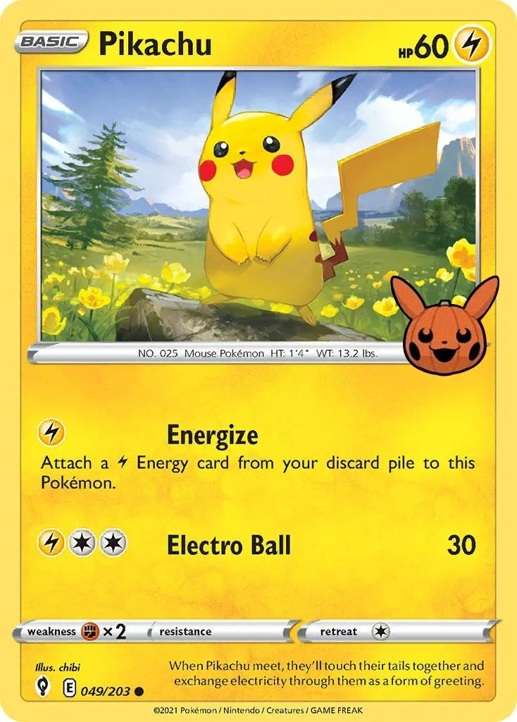Image for Pikachu (Trick or Trade BOOster Bundle) (049/203) - Pokemon