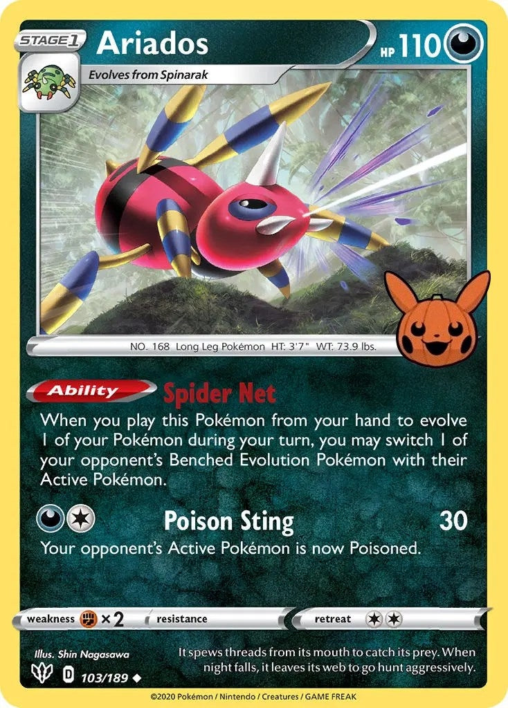 Image for Ariados (Trick or Trade BOOster Bundle) (103/189) - Pokemon