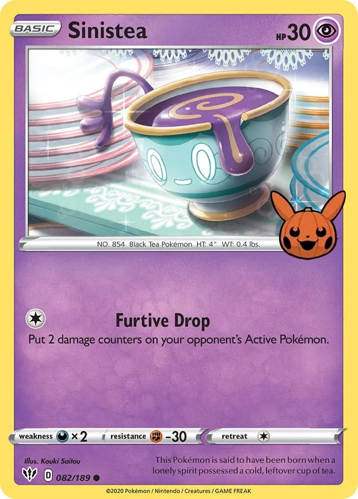 Image for Sinistea (Trick or Trade BOOster Bundle) (082/189) - Pokemon