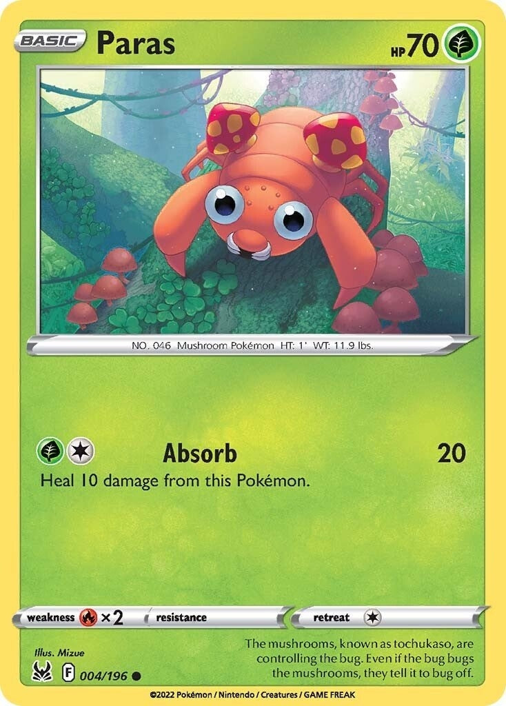 Image for Paras (SWSH11: Lost Origin) (004/196) - Pokemon