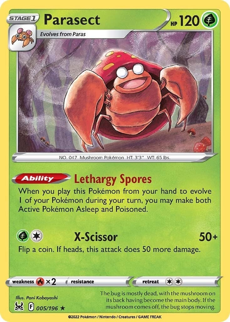 Image for Parasect (SWSH11: Lost Origin) (005/196) - Pokemon