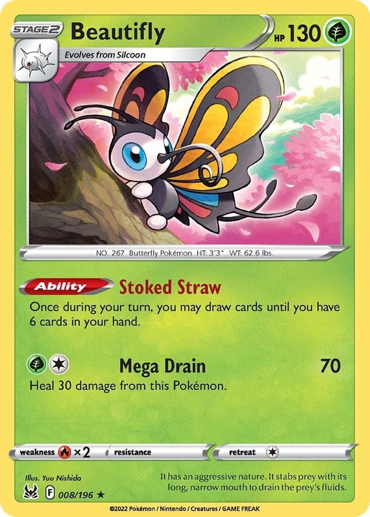 Image for Beautifly (SWSH11: Lost Origin) (008/196) - Pokemon