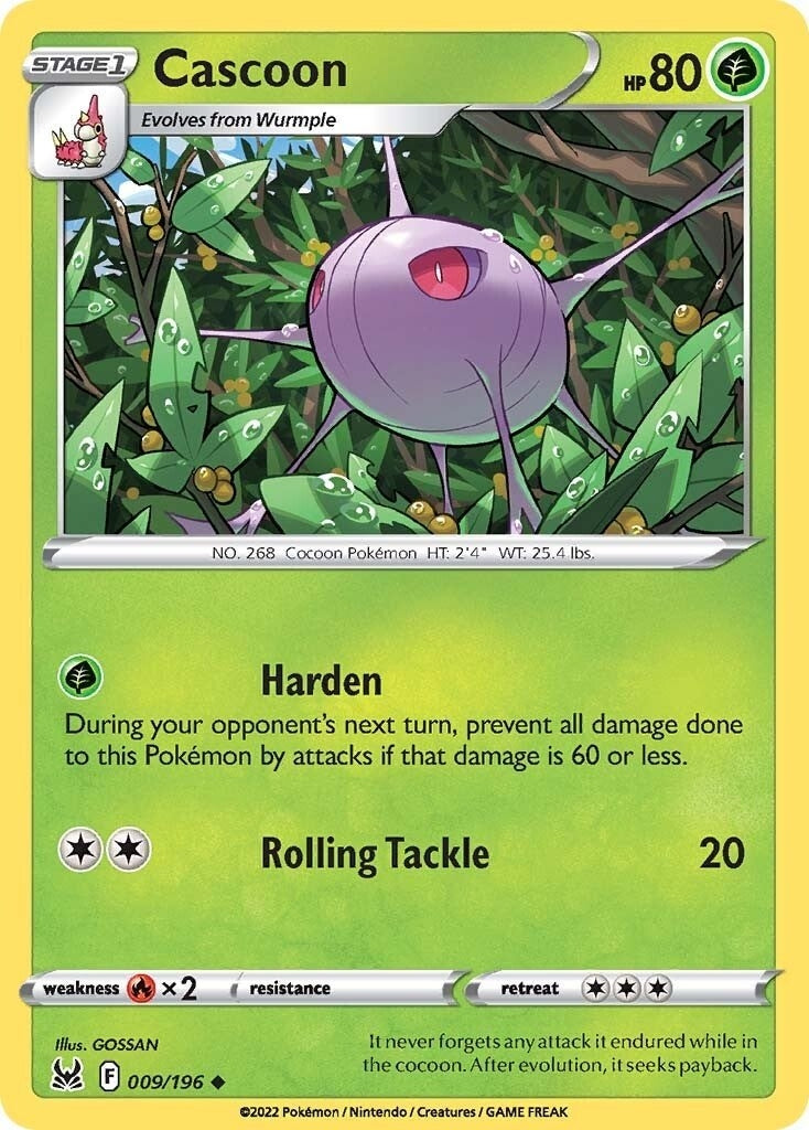 Image for Cascoon (SWSH11: Lost Origin) (009/196) - Pokemon