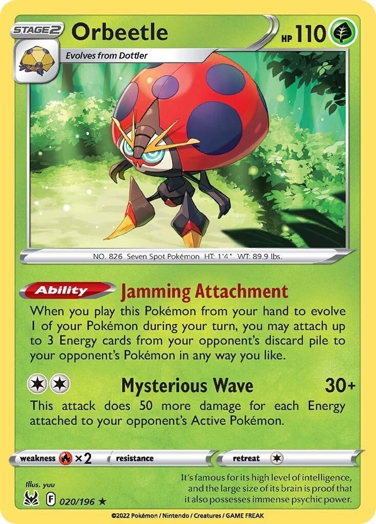 Image for Orbeetle (SWSH11: Lost Origin) (020/196) - Pokemon