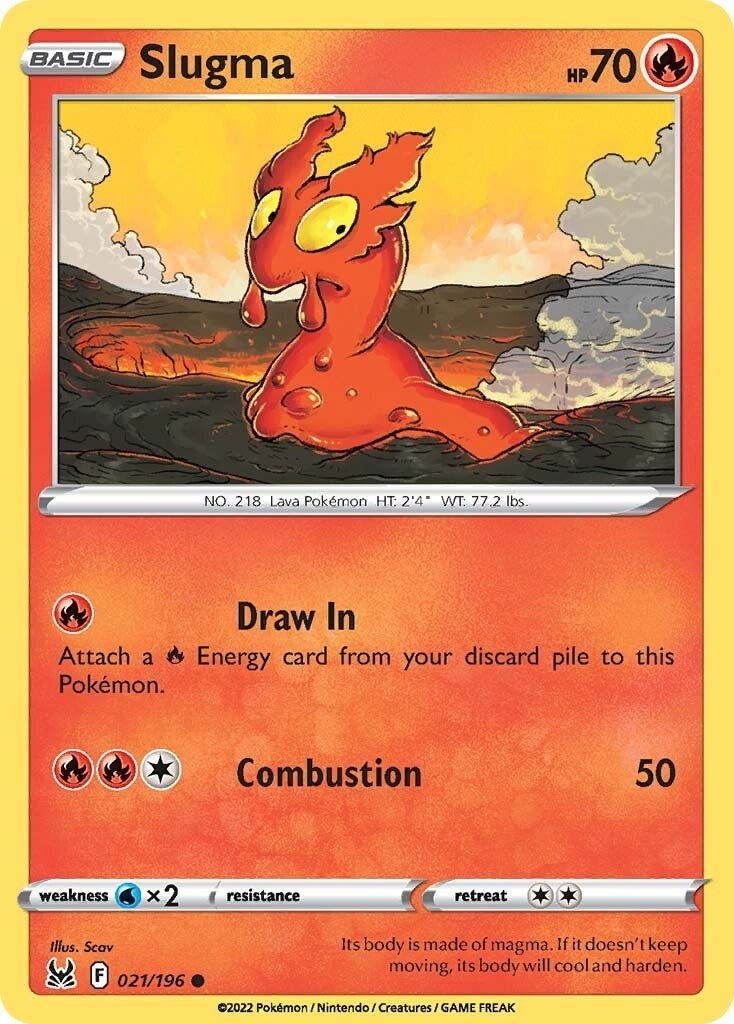 Image for Slugma (SWSH11: Lost Origin) (021/196) - Pokemon