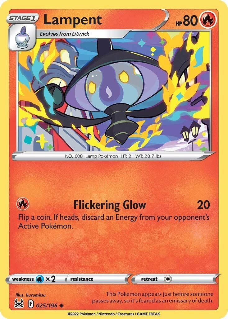 Image for Lampent (SWSH11: Lost Origin) (025/196) - Pokemon