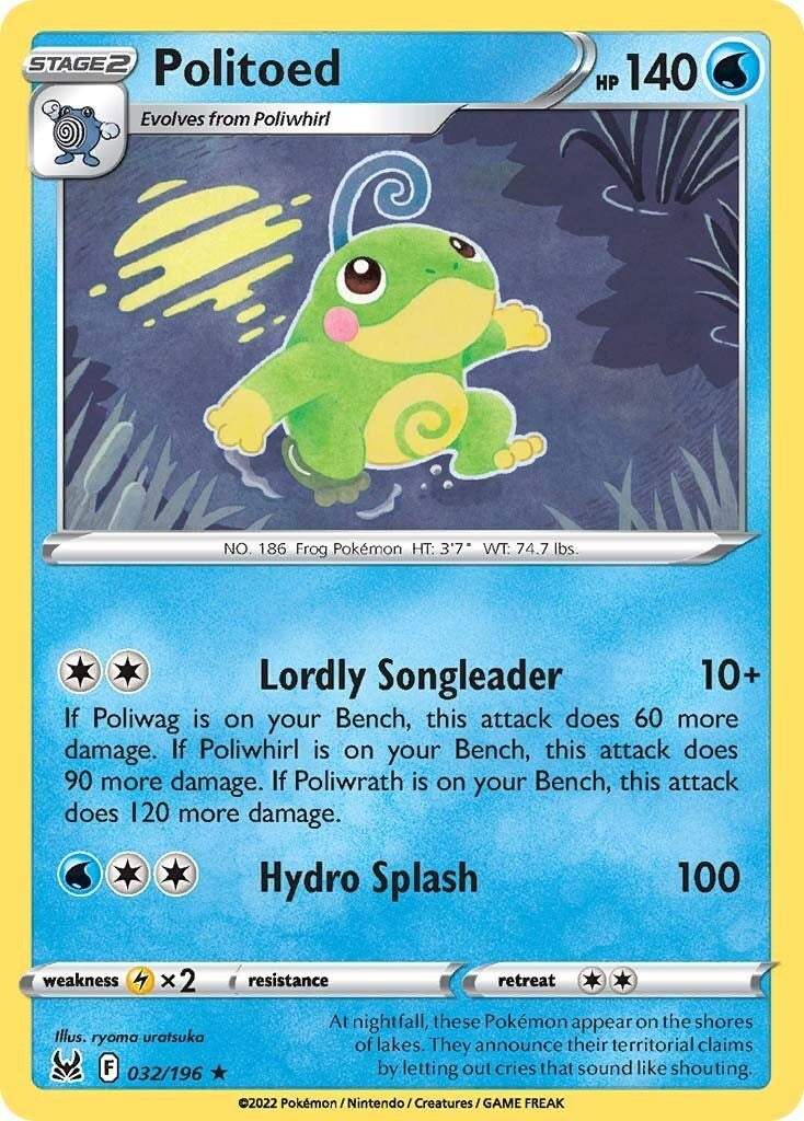 Image for Politoed (SWSH11: Lost Origin) (032/196) - Pokemon