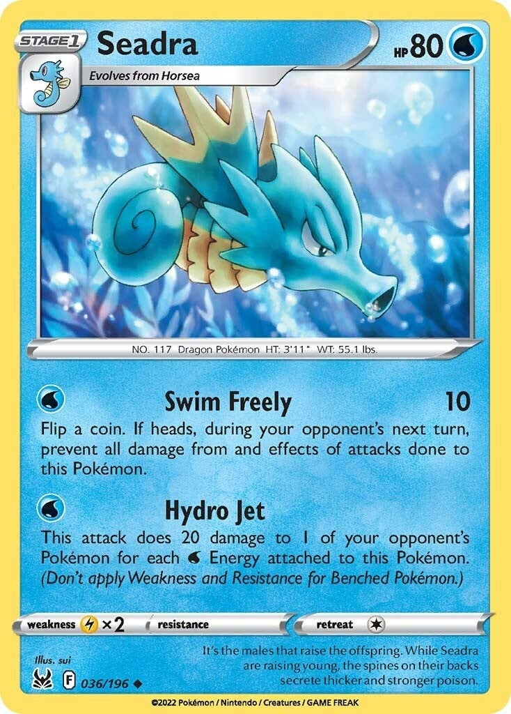 Image for Seadra (SWSH11: Lost Origin) (036/196) - Pokemon