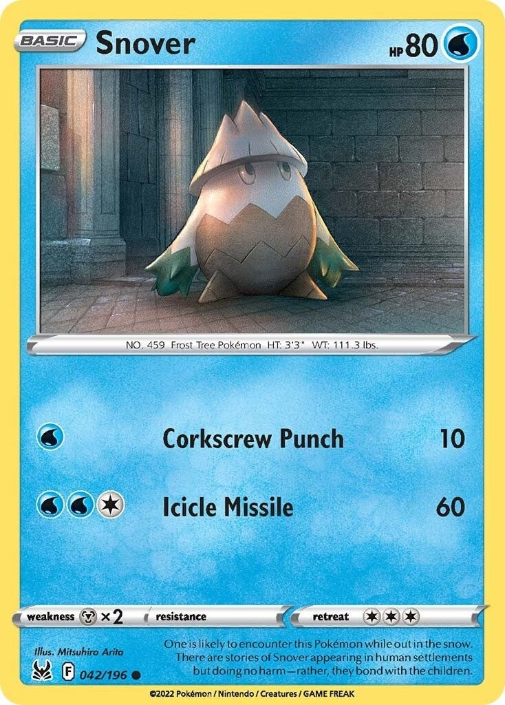 Image for Snover (SWSH11: Lost Origin) (042/196) - Pokemon