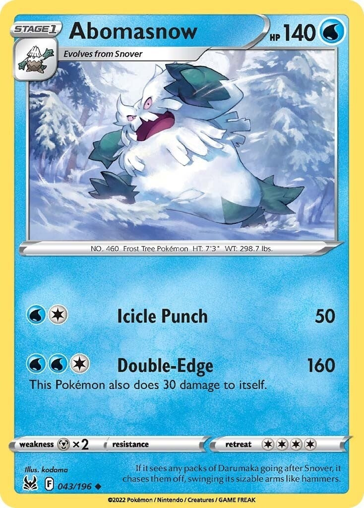Image for Abomasnow (SWSH11: Lost Origin) (043/196) - Pokemon