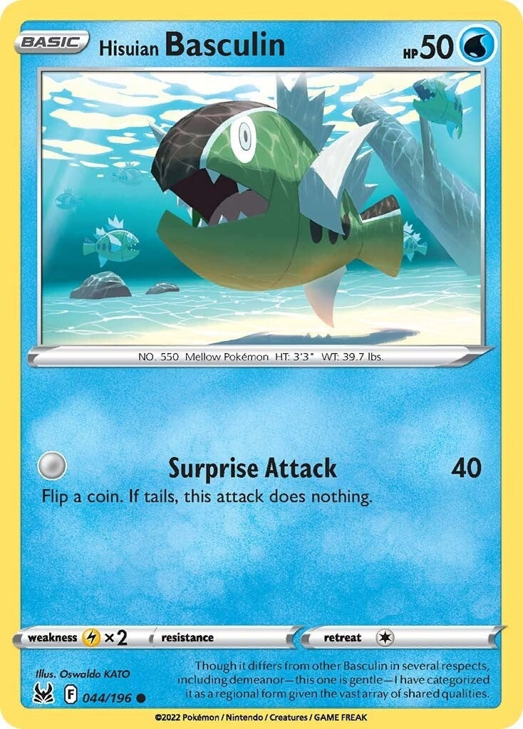 Image for Hisuian Basculin (SWSH11: Lost Origin) (044/196) - Pokemon