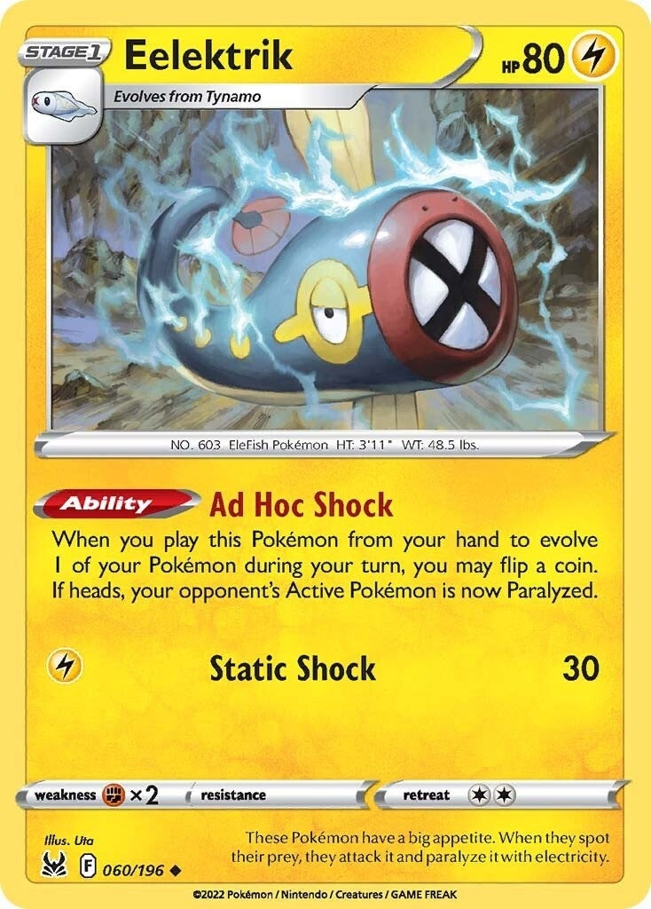 Image for Eelektrik (SWSH11: Lost Origin) (060/196) - Pokemon