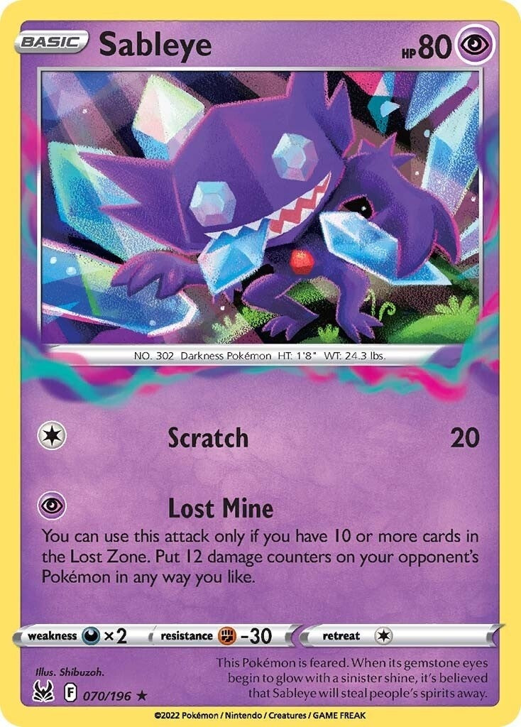 Image for Sableye (SWSH11: Lost Origin) (070/196) - Pokemon