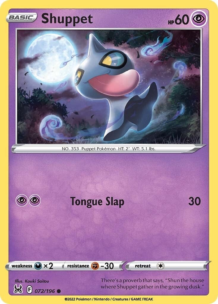 Image for Shuppet (SWSH11: Lost Origin) (072/196) - Pokemon
