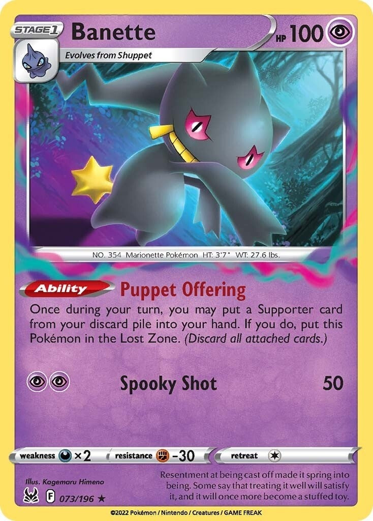 Image for Banette (SWSH11: Lost Origin) (073/196) - Pokemon