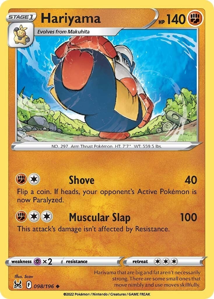 Image for Hariyama (SWSH11: Lost Origin) (098/196) - Pokemon