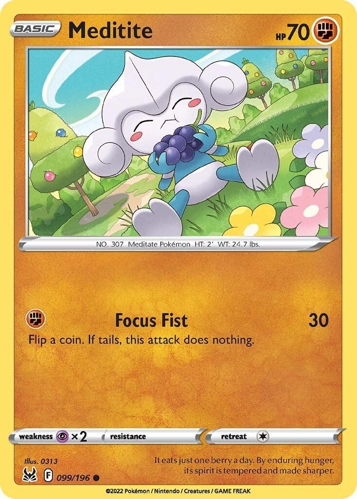 Image for Meditite (SWSH11: Lost Origin) (099/196) - Pokemon