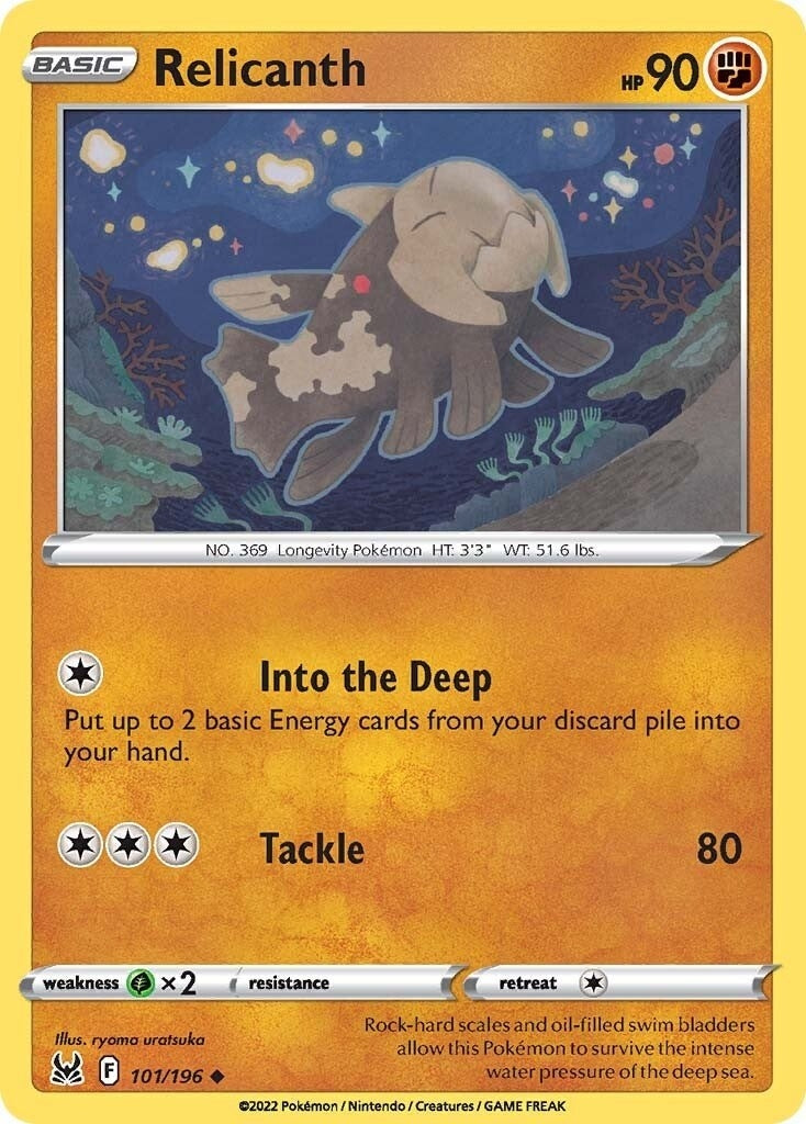 Image for Relicanth (SWSH11: Lost Origin) (101/196) - Pokemon