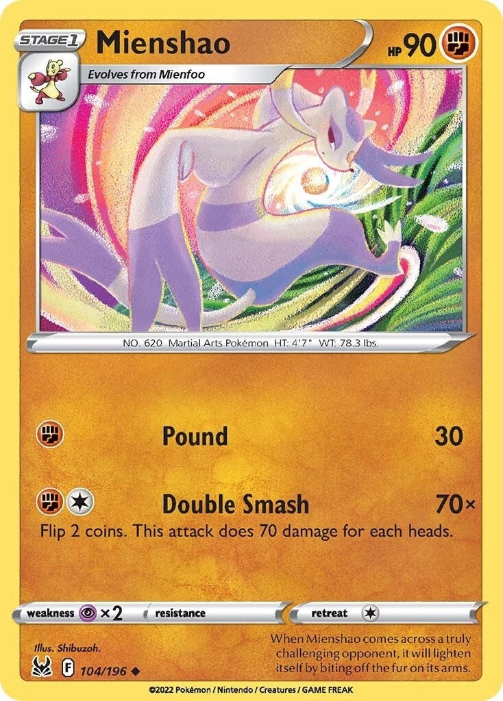 Image for Mienshao (SWSH11: Lost Origin) (104/196) - Pokemon