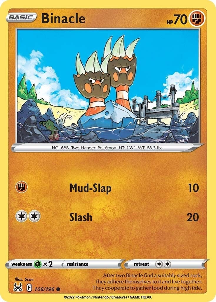 Image for Binacle (SWSH11: Lost Origin) (106/196) - Pokemon