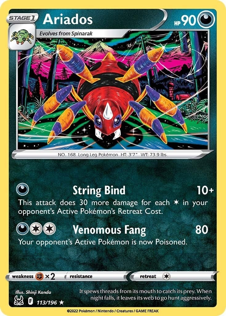 Image for Ariados (SWSH11: Lost Origin) (113/196) - Pokemon